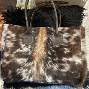 Womens Western Wear Leather Cowhide Tote
